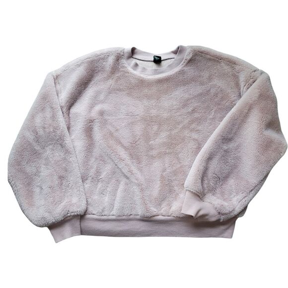 Pale pink furry sweatshirt - Picture 1 of 3